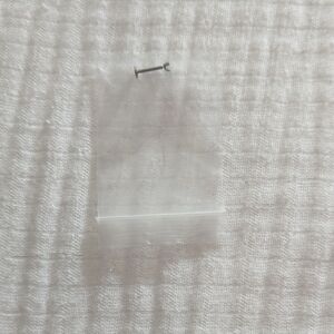 Clear Plastic Bag with Pin